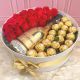 Rosas Chocolates y Vino - Hermosa 