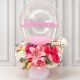 caja de lujo con flores mxitas como rosas lirios y hortensias|envio a domicilio| globos flores y fiesta