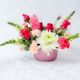 ramo de flores con flores exoticas, rosas, claveles y follajes verdes con envio a domicilio en bogota