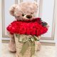 Ramo de Rosas Oso de Peluche - Rubí
